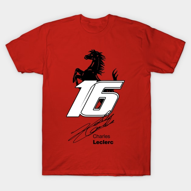 Charles Leclerc T-Shirt by FinnickArrow